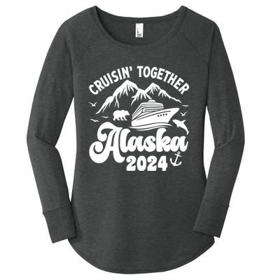 Matching Family Cruisin Together Alaska 2024 Women's Perfect Tri Tunic Long Sleeve Shirt