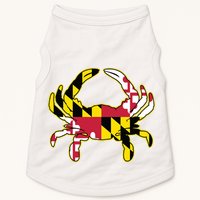 Maryland Flag Crab Design With Md Flag Colors Overlay Doggie Tank