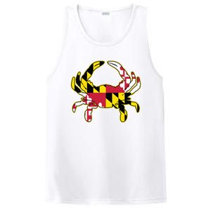 Maryland Flag Crab Design With Md Flag Colors Overlay PosiCharge Competitor Tank