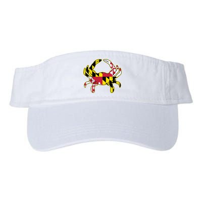 Maryland Flag Crab Design With Md Flag Colors Overlay Visor