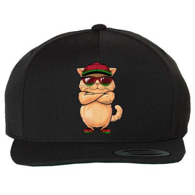 Malawian Flag Cat Mom Souvenirs Products Kitten Malawi Wool Snapback Cap