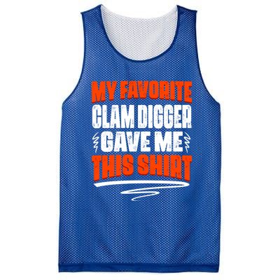 My Favorite Clam Digger Gave Me This Cool Gift Mesh Reversible Basketball Jersey Tank