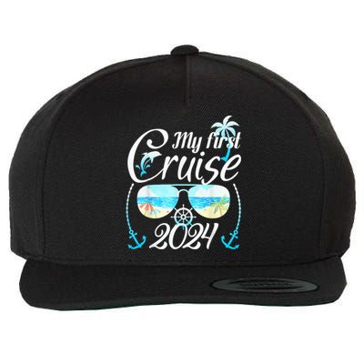 My First Cruise 2024 Tee Family Vacation Cruise Ship Travel Wool Snapback Cap