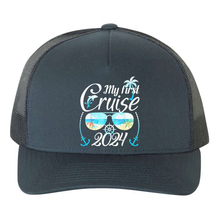 My First Cruise 2024 Tee Family Vacation Cruise Ship Travel Yupoong Adult 5-Panel Trucker Hat