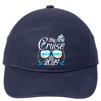 My First Cruise 2024 Tee Family Vacation Cruise Ship Travel 7-Panel Snapback Hat