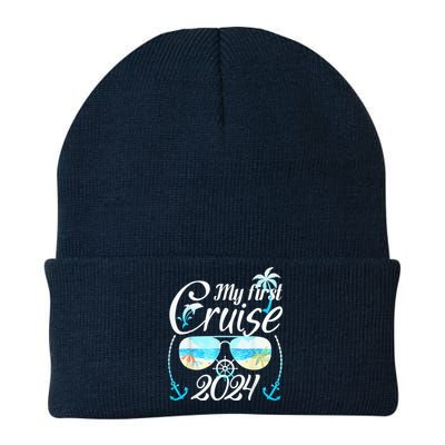 My First Cruise 2024 Tee Family Vacation Cruise Ship Travel Knit Cap Winter Beanie