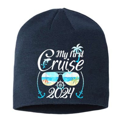 My First Cruise 2024 Tee Family Vacation Cruise Ship Travel Sustainable Beanie