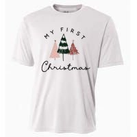 My First Christmas Bubble Romper Cooling Performance Crew T-Shirt