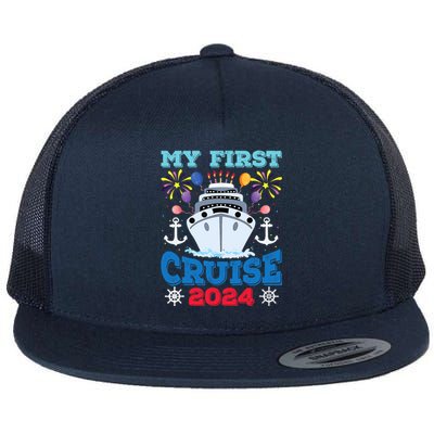 My First Cruise 2024 Family Vacation Cruise Ship Travel Flat Bill Trucker Hat