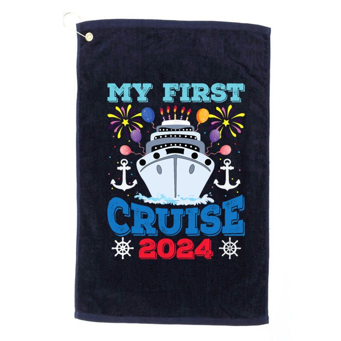 My First Cruise 2024 Family Vacation Cruise Ship Travel Platinum Collection Golf Towel