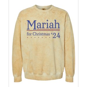 M.A.R.I.A.H For Christmas 24 Funny Christmas Colorblast Crewneck Sweatshirt