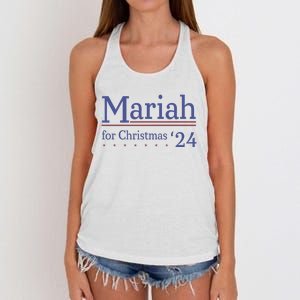 M.A.R.I.A.H For Christmas 24 Funny Christmas Women's Knotted Racerback Tank