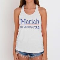 M.A.R.I.A.H For Christmas 24 Funny Christmas Women's Knotted Racerback Tank