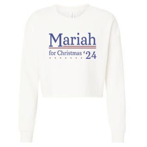 M.A.R.I.A.H For Christmas 24 Funny Christmas Cropped Pullover Crew