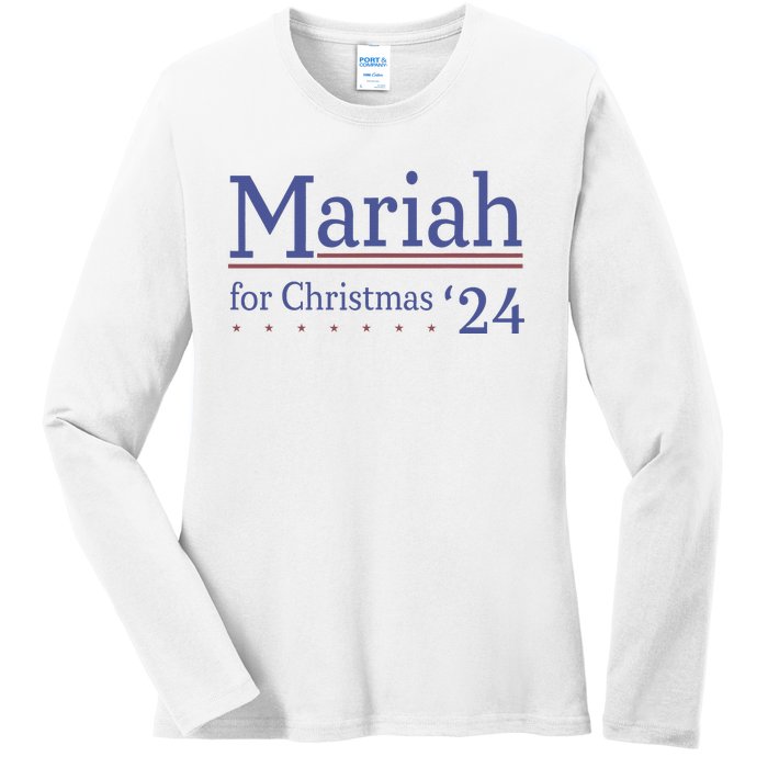 M.A.R.I.A.H For Christmas 24 Funny Christmas Ladies Long Sleeve Shirt