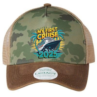 My First Cruise 2025 Vacation For Cruise Lovers Legacy Tie Dye Trucker Hat