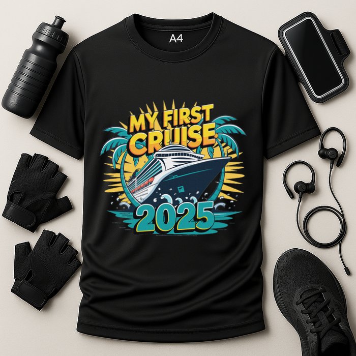 My First Cruise 2025 Vacation For Cruise Lovers Cooling Performance Crew T-Shirt