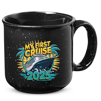 My First Cruise 2025 Vacation For Cruise Lovers 15oz Campfire Ceramic Mug