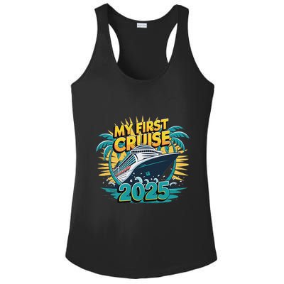 My First Cruise 2025 Vacation For Cruise Lovers Ladies PosiCharge Competitor Racerback Tank