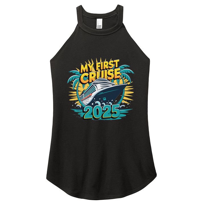 My First Cruise 2025 Vacation For Cruise Lovers Women's Perfect Tri Rocker Tank