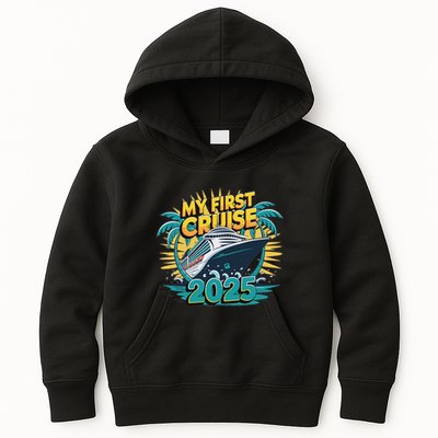 My First Cruise 2025 Vacation For Cruise Lovers Kids Hoodie