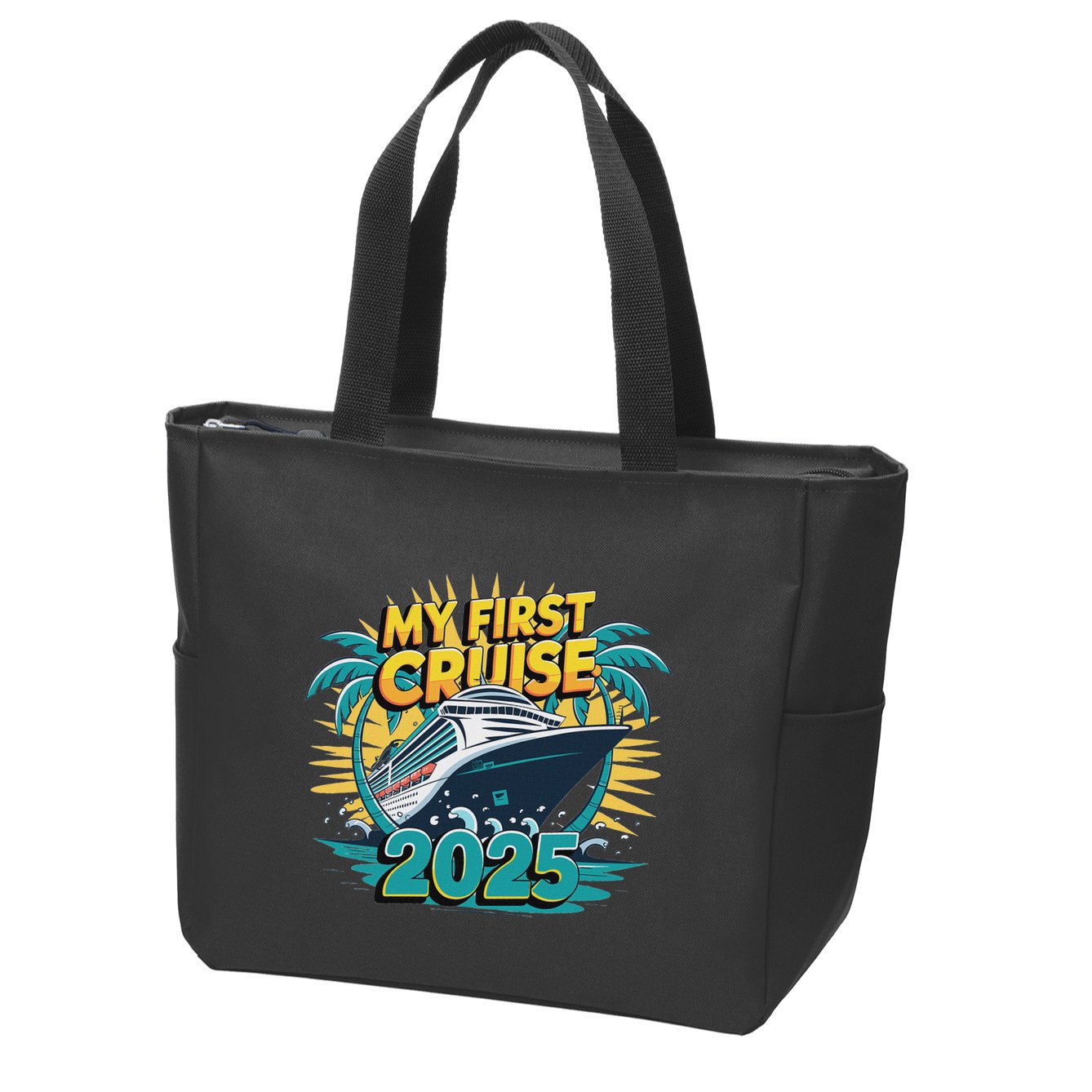 My First Cruise 2025 Vacation For Cruise Lovers Zip Tote Bag