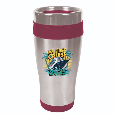 My First Cruise 2025 Vacation For Cruise Lovers 16oz Travel Tumbler