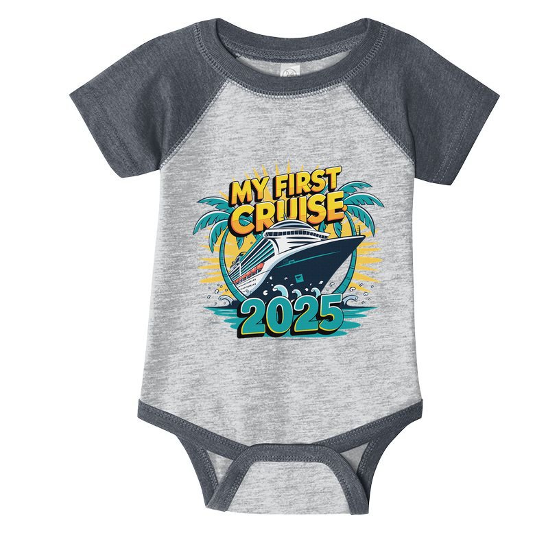 My First Cruise 2025 Vacation For Cruise Lovers Infant Baby Jersey Bodysuit