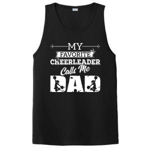 My Favorite Cheerleader Calls Me Dad Cheer Dad Gift Idea PosiCharge Competitor Tank