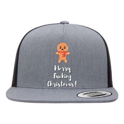 Merry Fucking Christmas Funny Christmas Xmas Flat Bill Trucker Hat