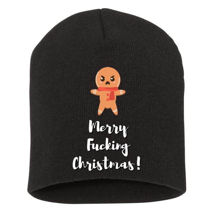 Merry Fucking Christmas Funny Christmas Xmas Short Acrylic Beanie