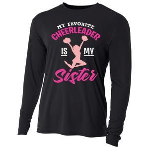 My Favorite Cheerleader Is My Sister Cute Family Honor Cooling Performance Long Sleeve Crew