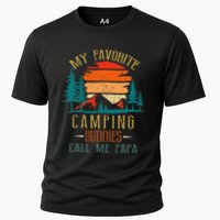 My Favorite Camping Buddies Call Me Papa Funny Family Father Cooling Performance Crew T-Shirt
