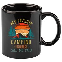 My Favorite Camping Buddies Call Me Papa Funny Family Father 11oz C Handle Ceramic Mug