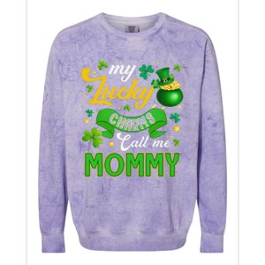 My Funny Call Me Mommy Happy St Patricks Day Love Colorblast Crewneck Sweatshirt