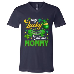 My Funny Call Me Mommy Happy St Patricks Day Love V-Neck T-Shirt