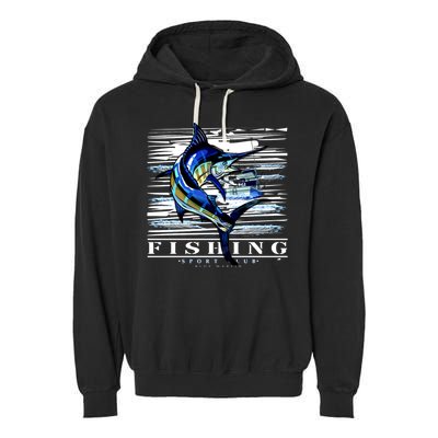 Marlin Fishing Club Garment-Dyed Fleece Hoodie