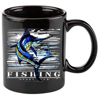 Marlin Fishing Club 11oz C Handle Ceramic Mug