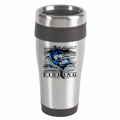 Marlin Fishing Club 16oz Travel Tumbler