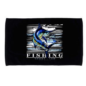 Marlin Fishing Club Microfiber Hand Towel