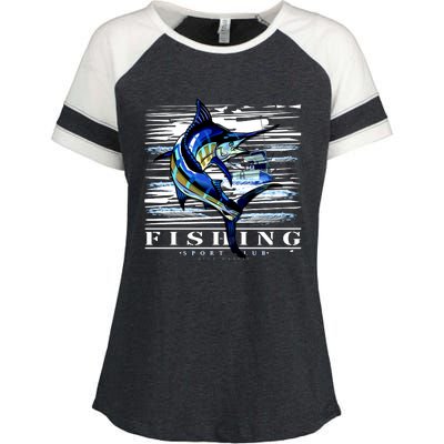 Marlin Fishing Club Enza Ladies Jersey Colorblock Tee