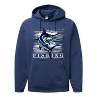 Marlin Fishing Club Performance Fleece Hoodie