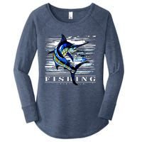 Marlin Fishing Club Women's Perfect Tri Tunic Long Sleeve Shirt