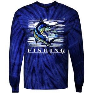 Marlin Fishing Club Tie-Dye Long Sleeve Shirt