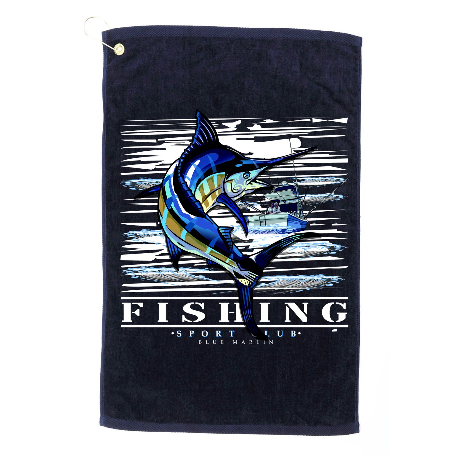 Marlin Fishing Club Golf Towel