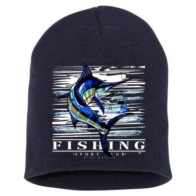 Marlin Fishing Club Short Acrylic Beanie