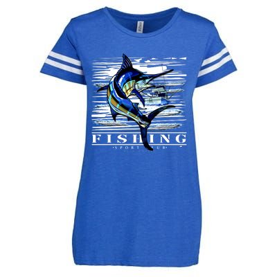 Marlin Fishing Club Enza Ladies Jersey Football T-Shirt