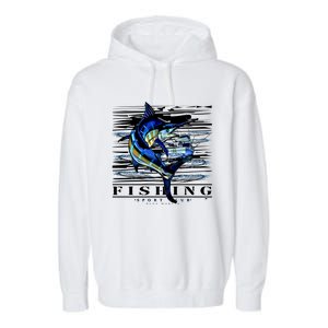 Marlin Fishing Club Garment-Dyed Fleece Hoodie