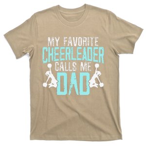 My Favorite Cheerleader Calls Me Dad Cheering Father's Day T-Shirt