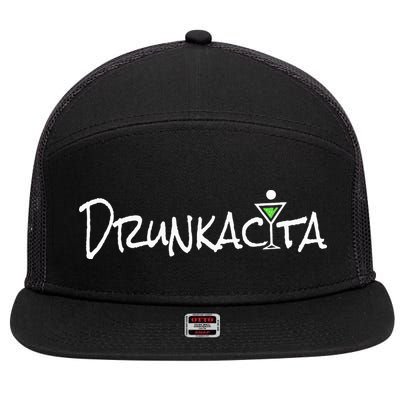 Mexican Fiesta Cinco De Drinko Playera Mexicana Mayo 7 Panel Mesh Trucker Snapback Hat